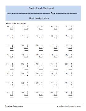 Basic Multiplication - EduMonitor | Science, Math, Language Arts