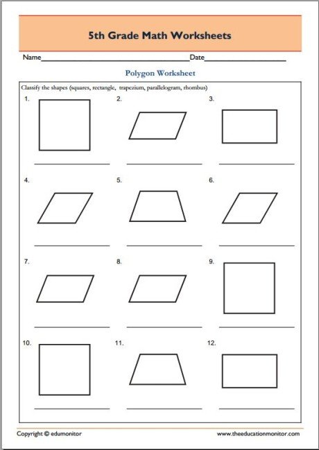 467. 5th Grade Math - Geometry Polygons 7