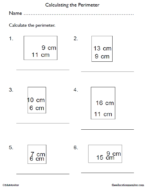 4th Grade Perimeter Math Worksheets - EduMonitor