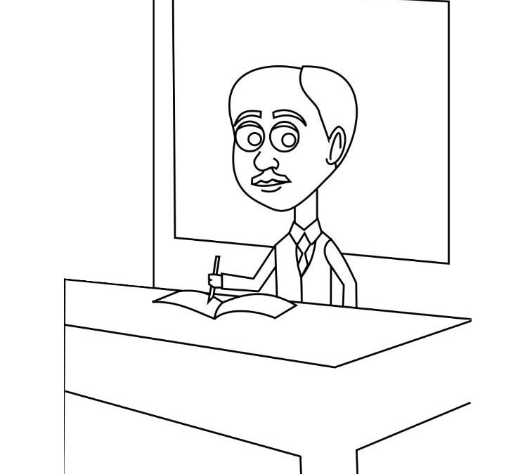 Ralph Ellison I Black History Coloring Pages