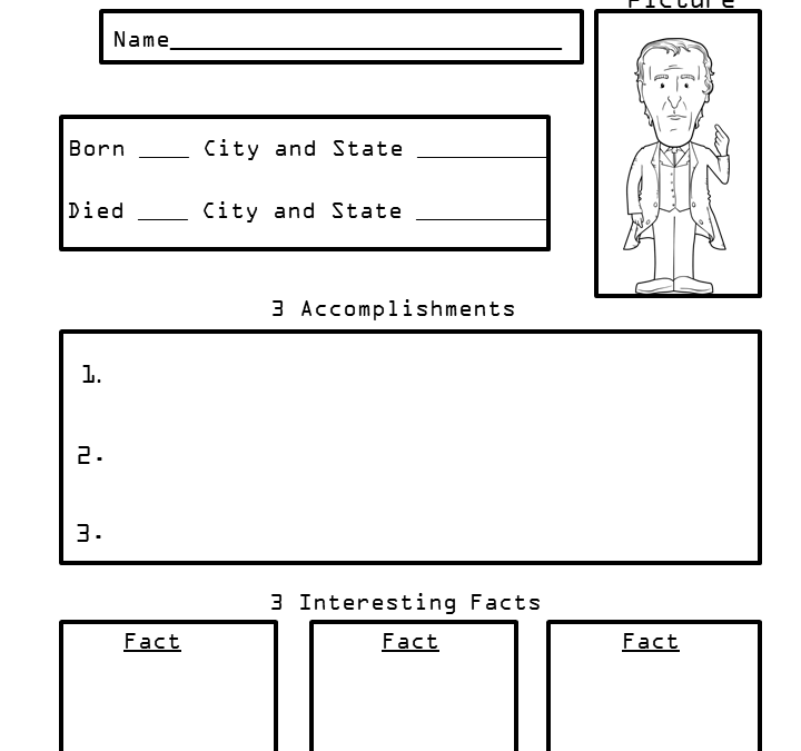 Social Studies Biography Worksheets President John Tyler