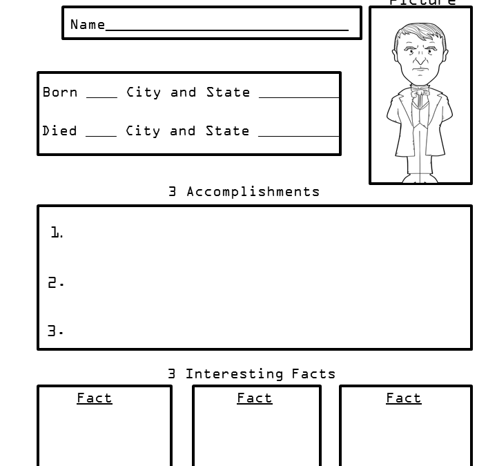 President William Henry Harrison Biography Worksheet