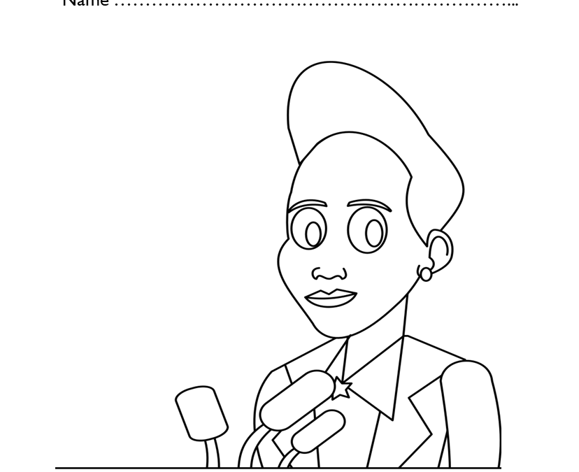 Free Ella Baker Coloring Pages for Kindergarten
