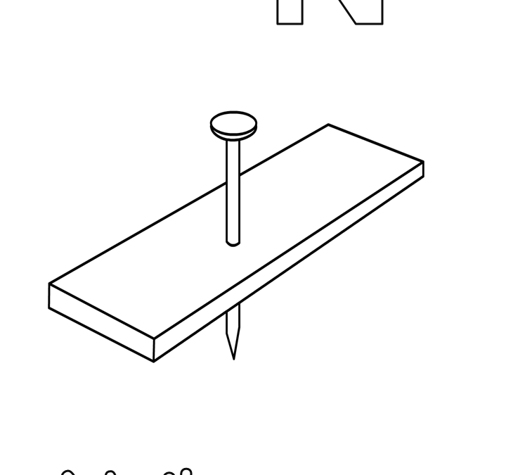 Alphabet Letter N Coloring Pages for Preschool