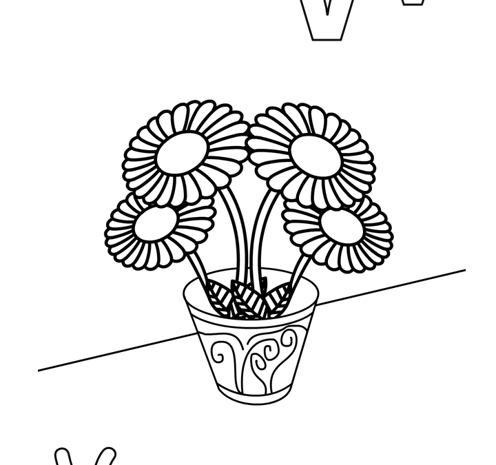Alphabet Letter V Coloring Pages
