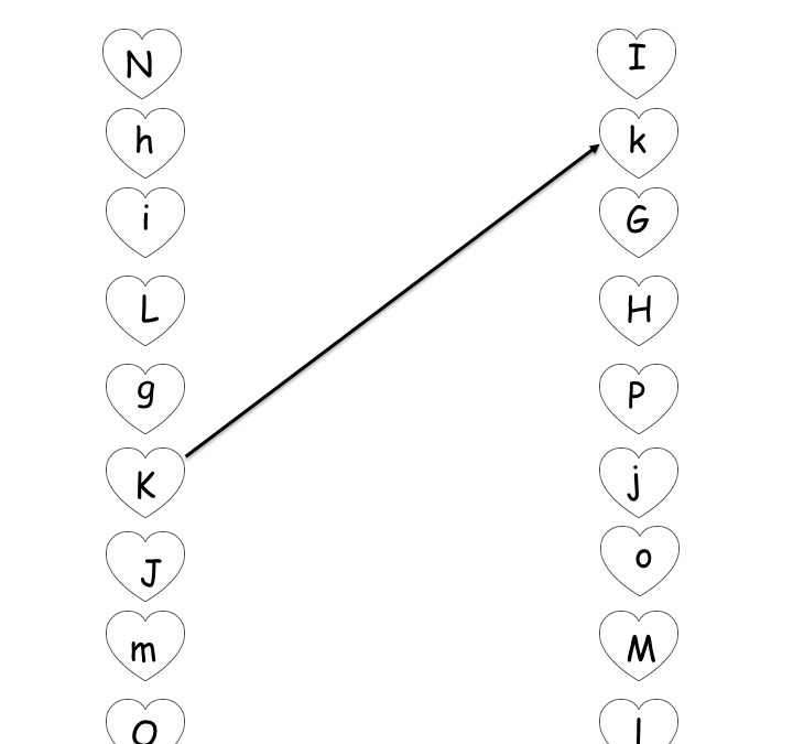 Matching Letters Alphabet Worksheets for Kindergarten