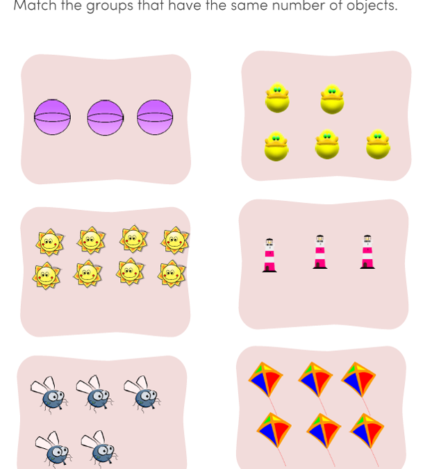 Match Numbers Preschool Math for Kids