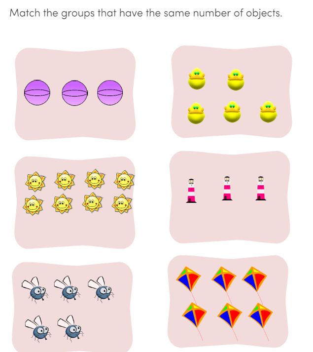 Match Numbers Preschool Math for Kids