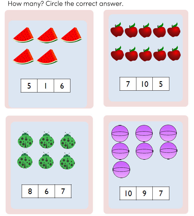 Preschool Math Counting Pdf for Kids - EduMonitor