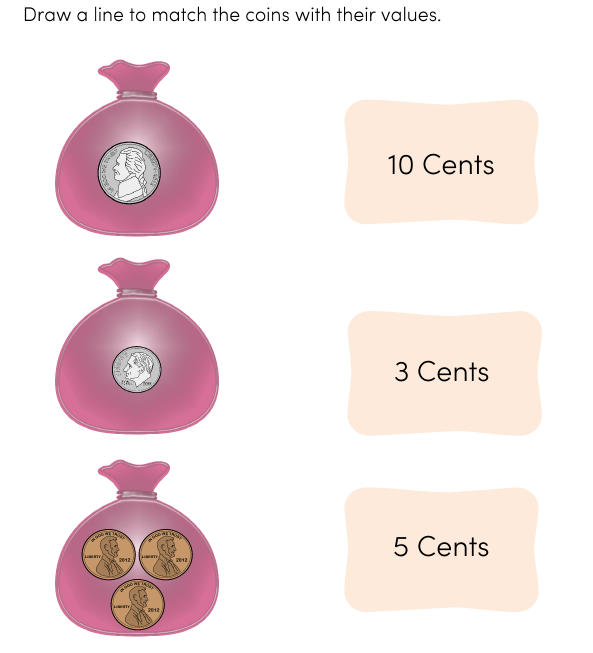 Counting Coins Worksheets for Kids