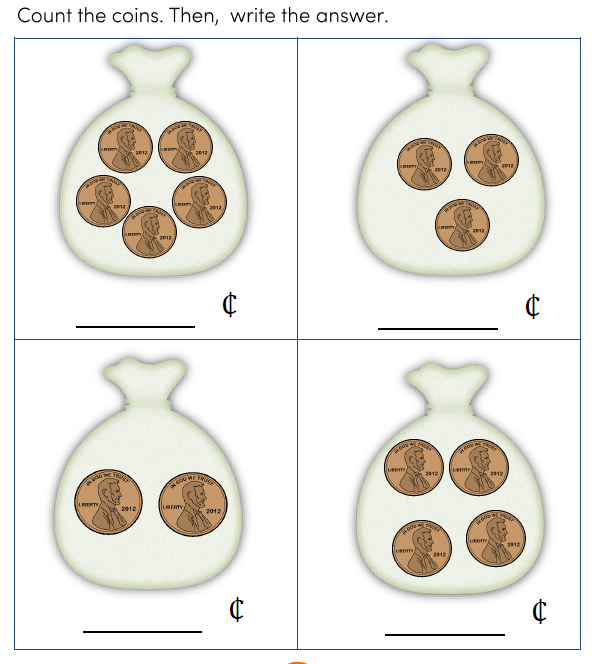 Counting Coins Preschool Money Math