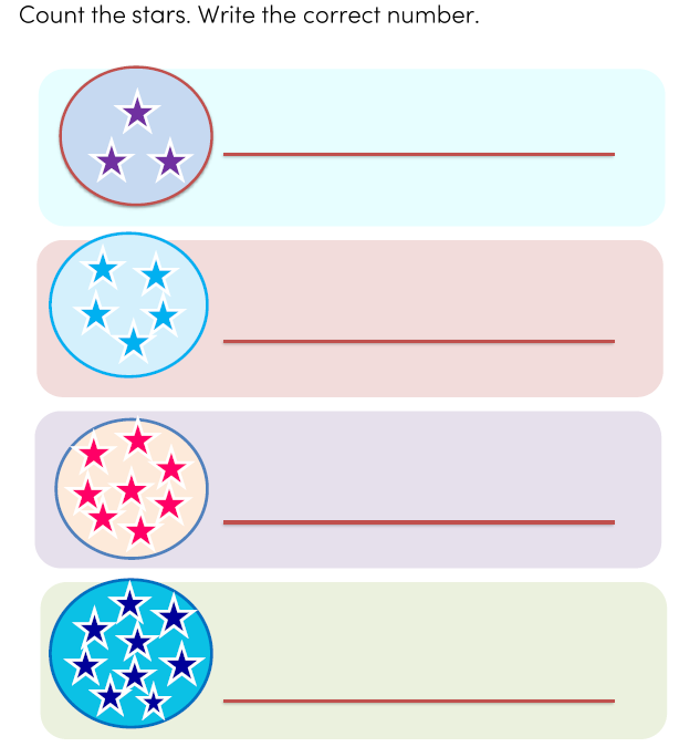 Preschool Numbers Worksheets for Kids