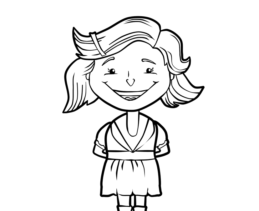 Anne Frank Coloring Page