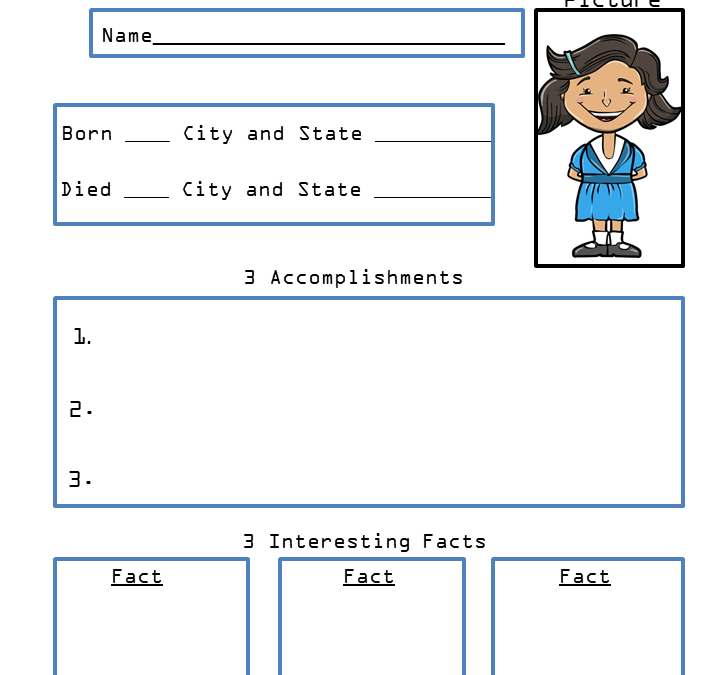 Anne Frank Biography Free Printable Worksheet