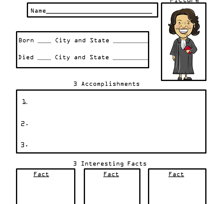 Sonia Sotomayor Biography Research Worksheet
