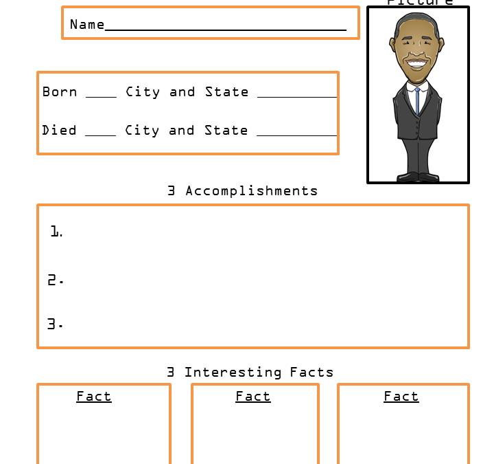 President Barrack Obama Biography Worksheets