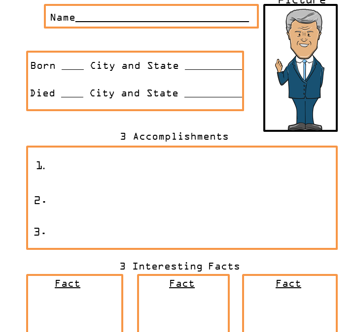 President Bill Clinton Biography Research Worksheet