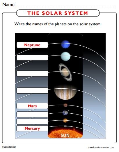 Solar System Worksheets