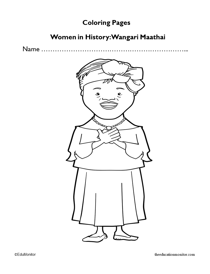 Wangari Maathai Coloring Activities