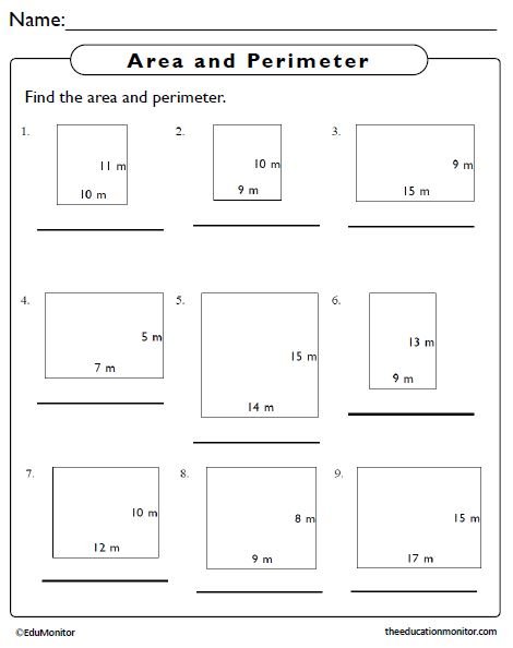 Find Area and perimeter pdf - EduMonitor