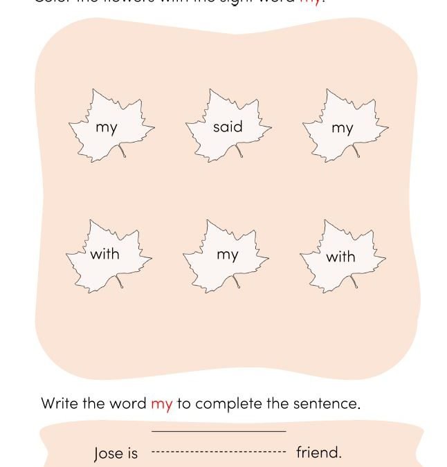 Sight words reading worksheets I EduMonitor