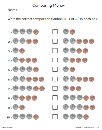 2nd Grade Money Worksheets pdf