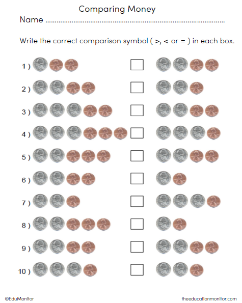 Money Grade 2 Worksheets