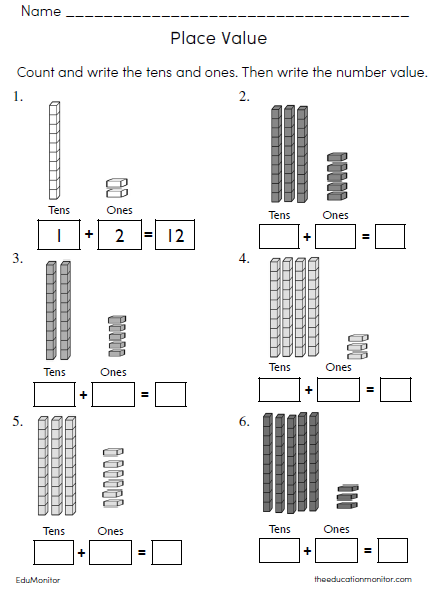 2nd Grade Place Value Math Worksheets