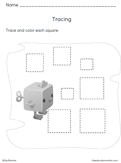 Pre-K Tracing Shapes Activities