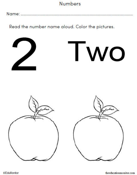 Kindergarten Numbers Worksheets - EduMonitor