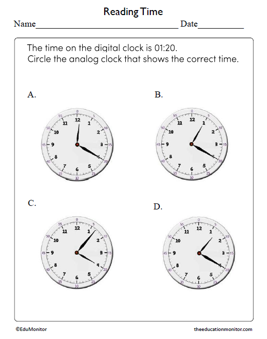 Reading Time Worksheet _EduMonitor-3 Reading Time Worksheets for Grade 2