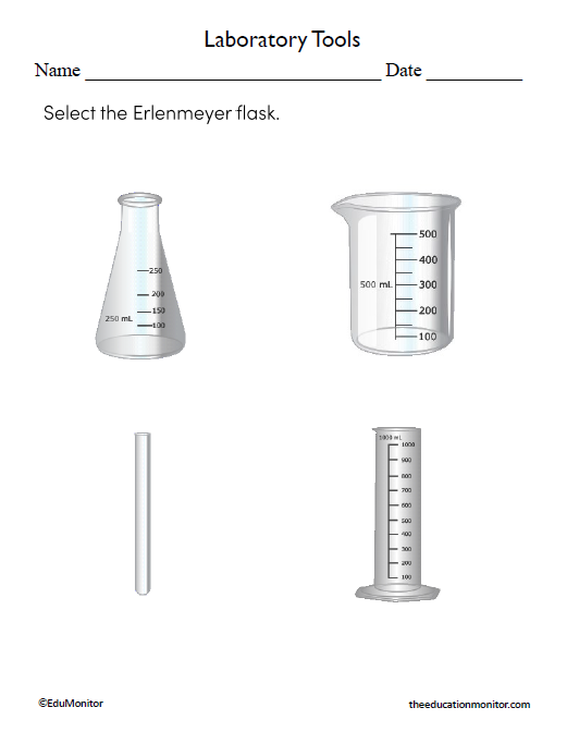 Science Laboratory Equipment and Safety Worksheets - EduMonitor