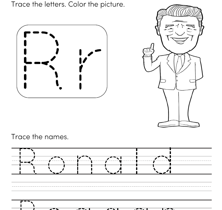 Presidents Day President Ronald Reagan Printables