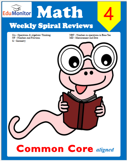 Math Weekly Spiral Review for Grade 4