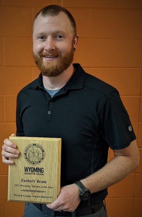 STEM Educator Zach Beam Wins the 2023 Wyoming Teacher of the Year Award  