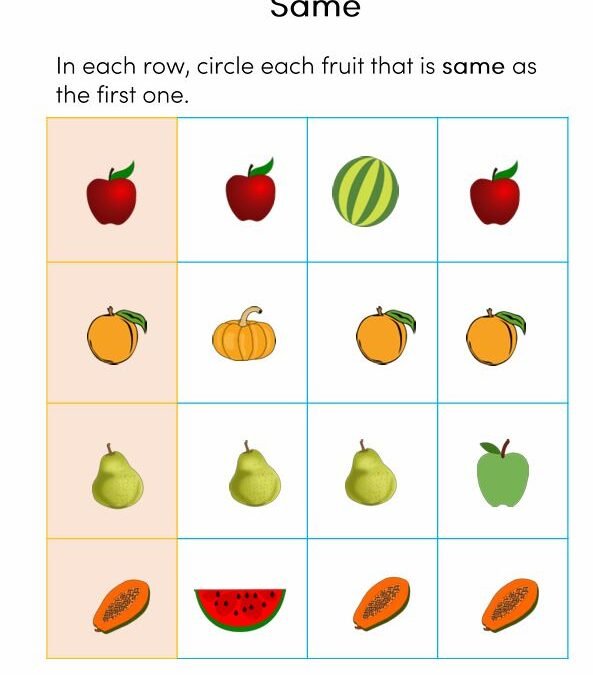 Science Worksheets for Prek kids