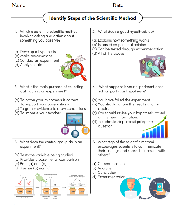 Science Practices and Tools Science Worksheet