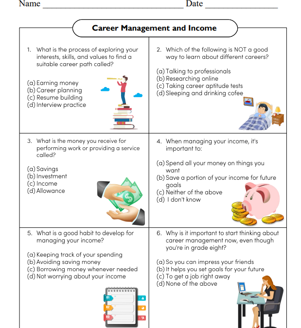 Career Management and Income Worksheet