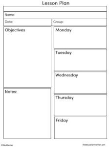 Editable Lesson Plan Templates - EduMonitor | Science, Math, Language Arts