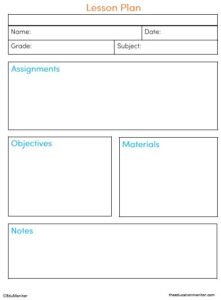 Editable Lesson Plan Templates for Elementary and Middle School ...