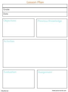 Elementary and Middle School Lesson Plan Template - EduMonitor ...