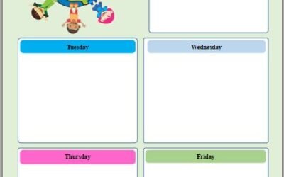 Editable pdf Lesson Plan Template for Elementary Level