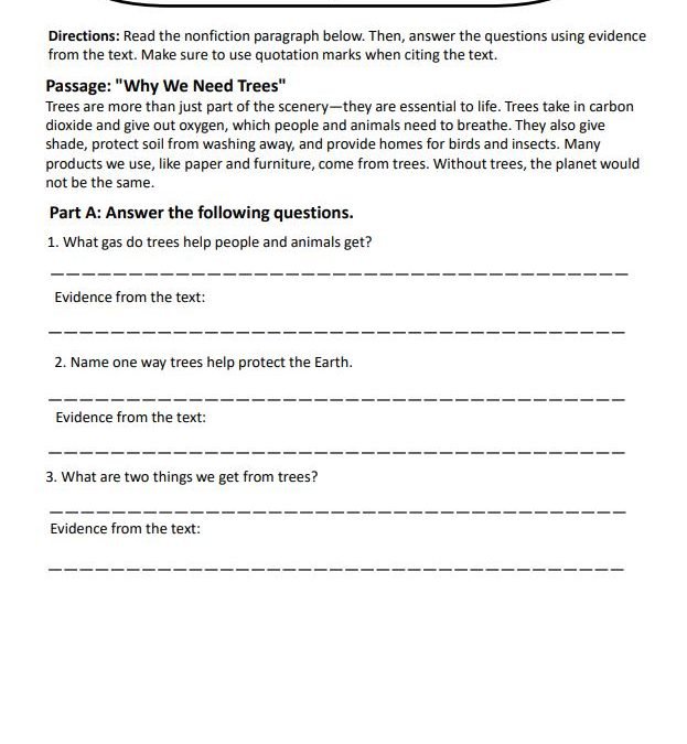 Nonfiction -Citing Evidence Grade 5 ELA