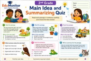 2nd Grade Main Idea and Summarizing Quiz