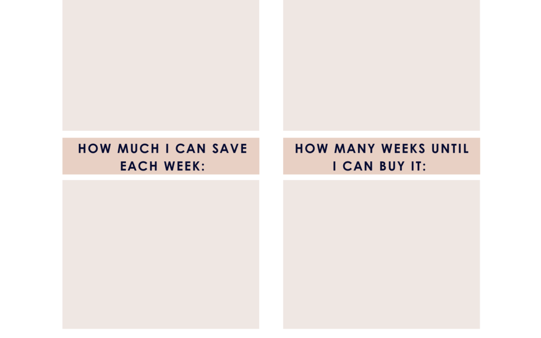 Planning for Big Purchases 5th Grade Financial Literacy Worksheet