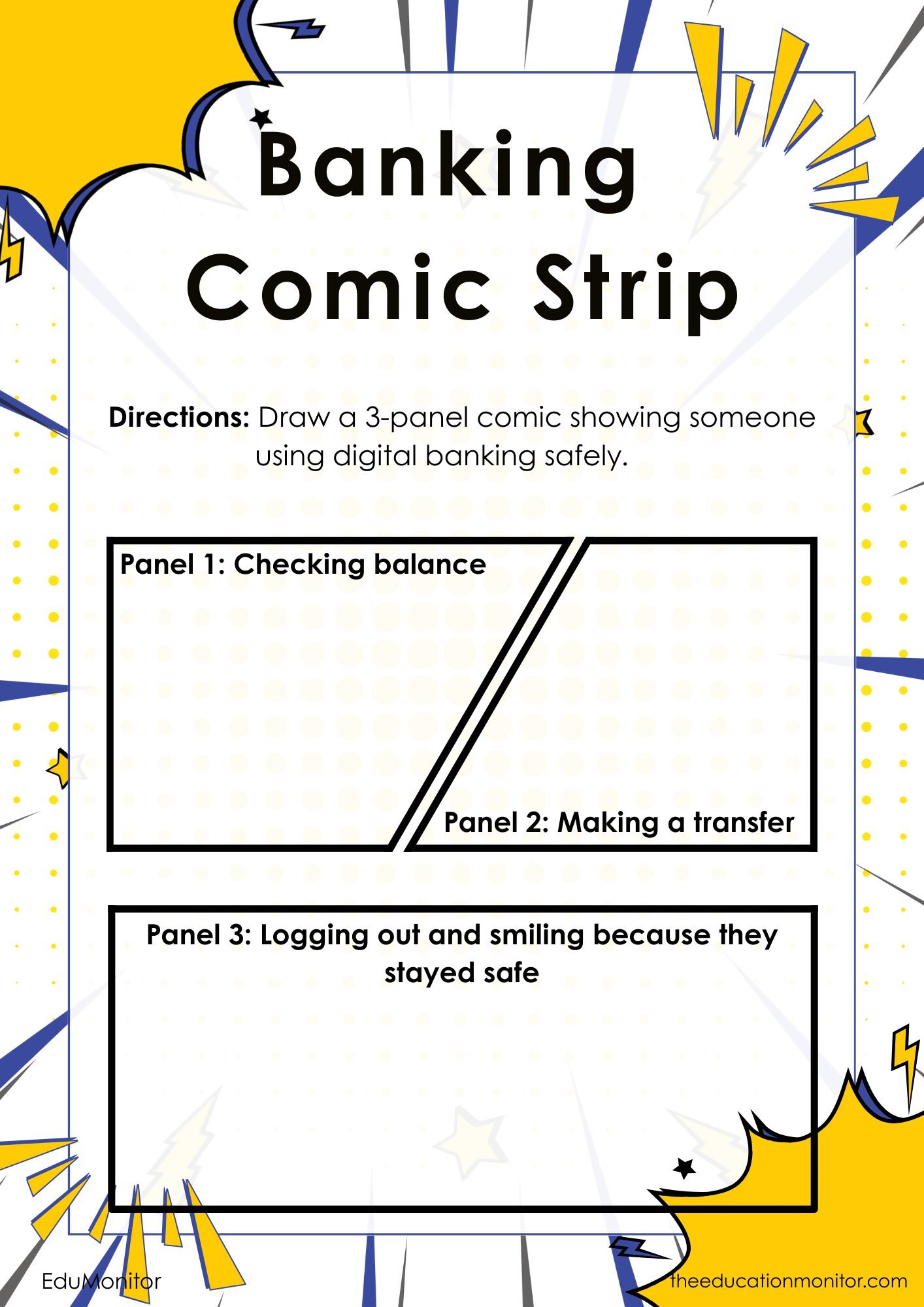 Digital Banking Basics 5th Grade Financial Literacy Worksheet