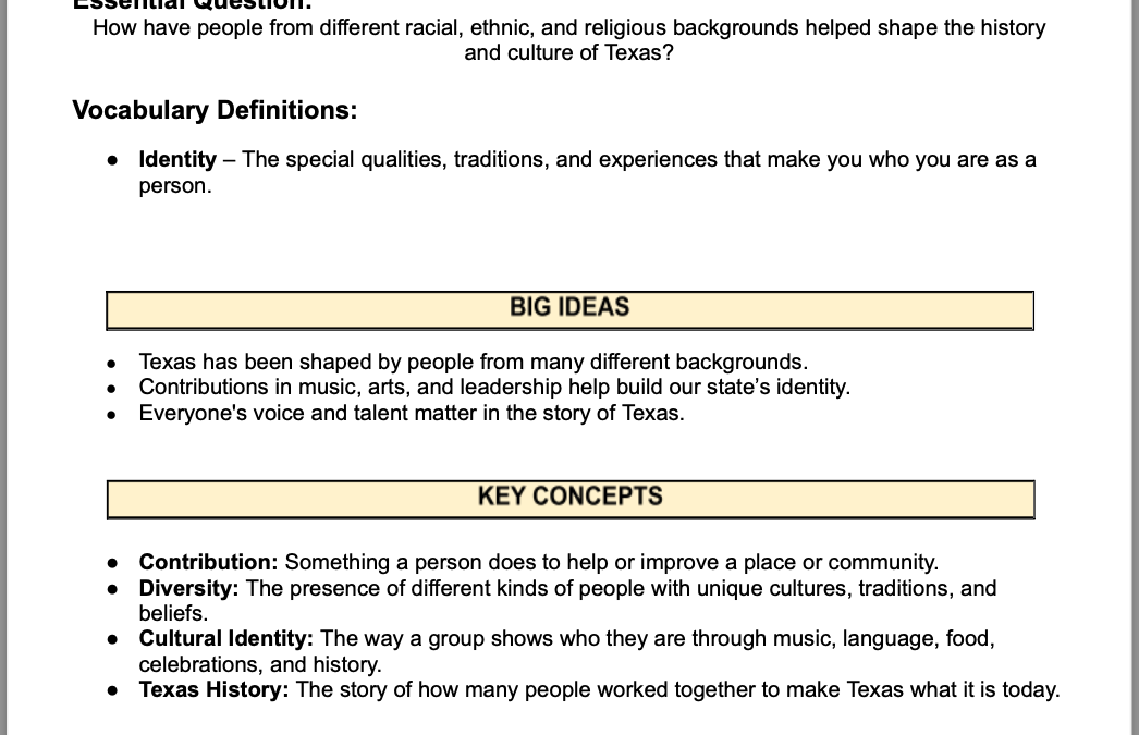 Contributions of Diverse Cultural Leaders 4th Grade Social Studies Packet