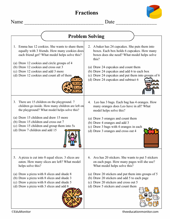Problem Solving Fifth Grade Math Worksheet
