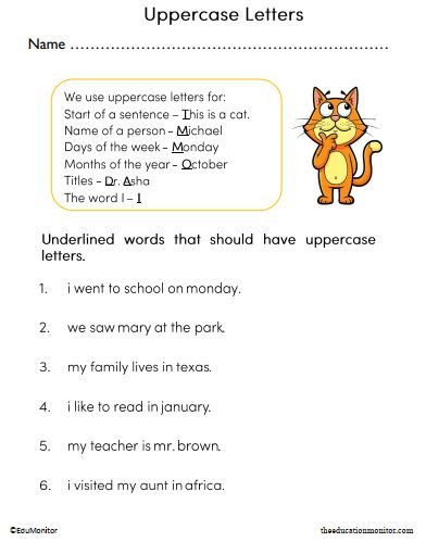 Grade 2 Uppercase Letters English Language Arts Worksheet