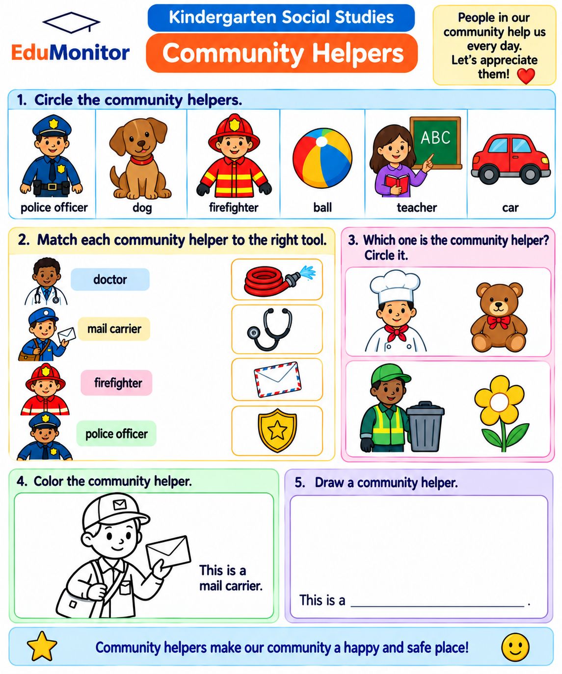 kindergarten community helpers